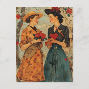 Vrouwen  Valentijnsdag Briefkaart