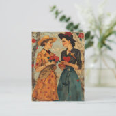 Vrouwen Valentijnsdag Briefkaart (Staand voorkant)