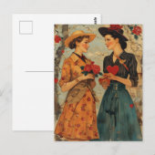 Vrouwen Valentijnsdag Briefkaart (Voorkant / Achterkant)