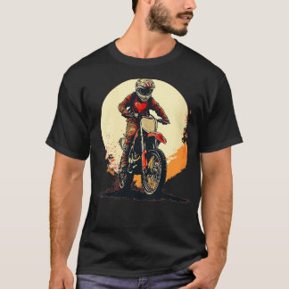 Vrouwen Valentijnse  houden van crossmotor voor bi T-shirt