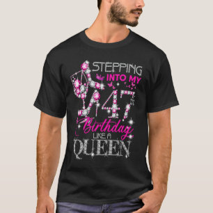 Vrouwen van 47 jaar die in mijn 47e verjaardag val t-shirt