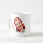 vrouwen van 50 jaar, en het is een onverwacht. koffiemok (Voorkant links)