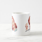 vrouwen van 50 jaar, en het is een onverwacht. koffiemok (Center)