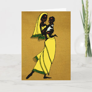 Vrouwen van Afrika wenskaart Kaart
