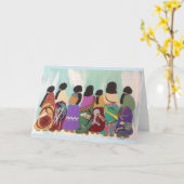 Vrouwen van alle mogelijkheden wenskaart kaart (Gele Bloem)