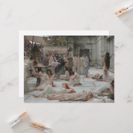 Vrouwen van Amphissa (het oude Griekenland) Kaart (Voorkant / Achterkant in situ)