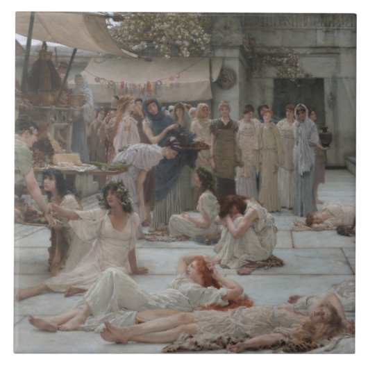 Vrouwen van Amphissa (het oude Griekenland) Tegeltje (Voorkant)