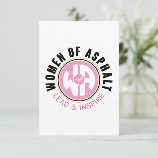 Vrouwen van Asfalt Flat Dank u kaart (Staand voorkant)