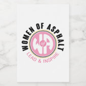 Vrouwen van Asfalt Food & Beverage Voedselcontainer Etiket (Enkel label)