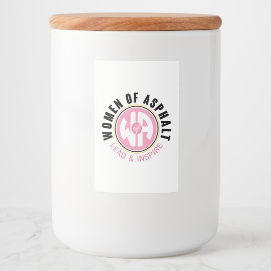 Vrouwen van Asfalt Food & Beverage Voedselcontainer Etiket (Voorkant)