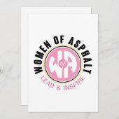 Vrouwen van Asfalt Gevouwen Kaart (Voorkant / Achterkant)