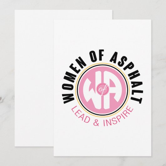 Vrouwen van Asfalt Gevouwen Kaart (Voorkant / Achterkant)