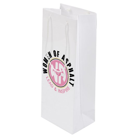 Vrouwen van Asfalt Gift Bag Wijn Cadeautas (Voorkant Gekanteld)