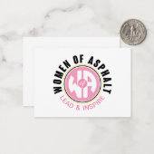 Vrouwen van Asfalt Note Kaart Notitiekaartje (Voorkant / Achterkant in situ)