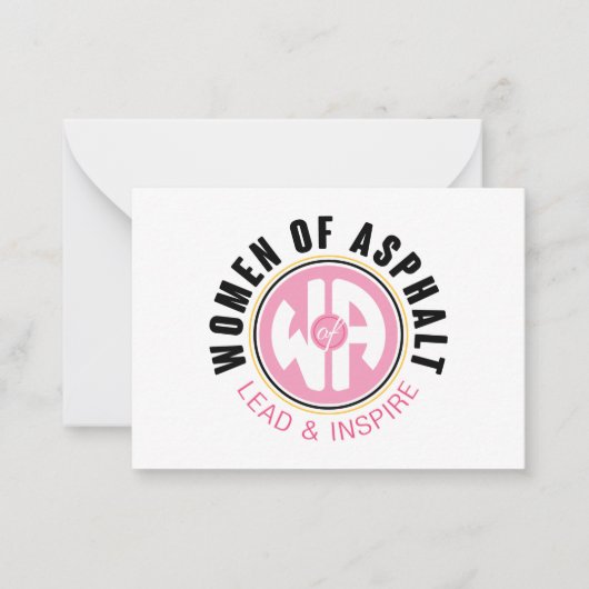 Vrouwen van Asfalt Note Kaart Notitiekaartje (Voorkant)