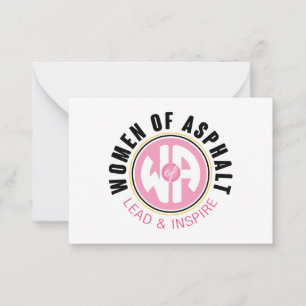 Vrouwen van Asfalt Note Kaart Notitiekaartje