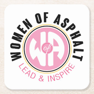 Vrouwen van Asfalt Papier Onderzetter