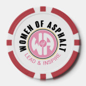 Vrouwen van Asfalt Poker Chip (Voorkant)