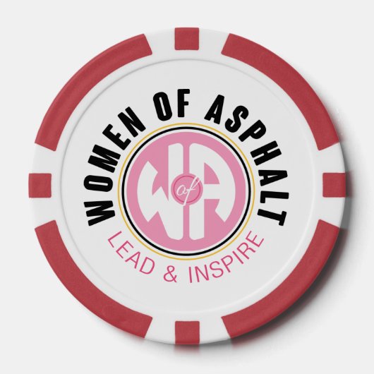 Vrouwen van Asfalt Poker Chip (Voorkant)