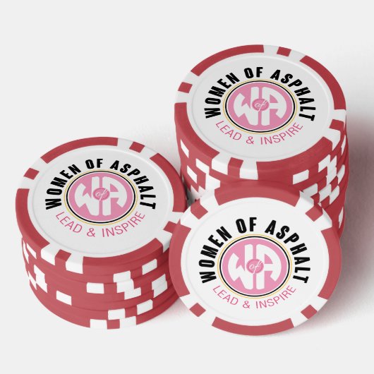 Vrouwen van Asfalt Poker Chip (Opstapeling)