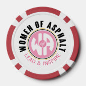 Vrouwen van Asfalt Poker Chip (Achterkant)