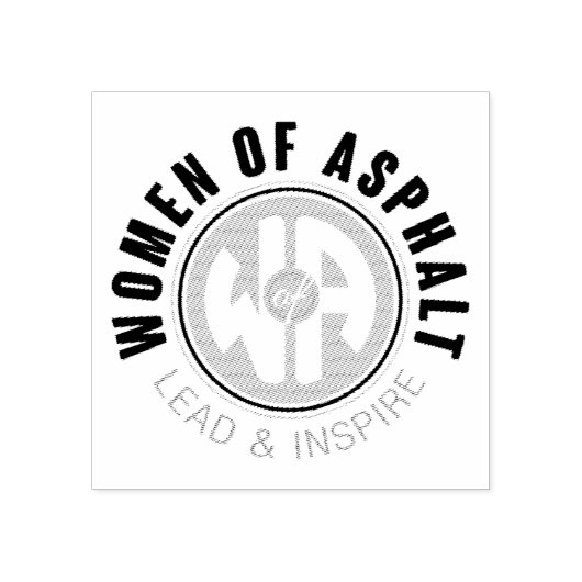 Vrouwen van Asfalt Stamp Rubberstempel (Afrduk)