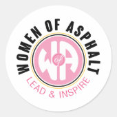 Vrouwen van Asfalt Sticker (Voorkant)