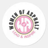 Vrouwen van Asfalt Sticker (Voorkant)
