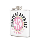 Vrouwen van asfaltfles heupfles (Links)