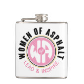 Vrouwen van asfaltfles heupfles (Voorkant)