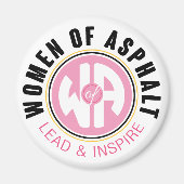 Vrouwen van Asfaltmagneet Magneet (Voorkant)