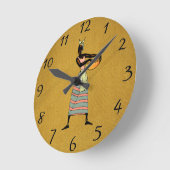 Vrouwen van de Afrikaanse muur klok (Hoek)