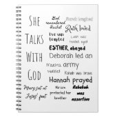 Vrouwen van de bijbelcitaten notitieboek (Voorkant)