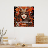 Vrouwen van de bossen: Opbeurende Energie Poster (Keuken)
