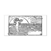 Vrouwen van de oceaan rubberstempel (Afrduk)