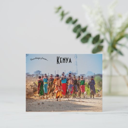 Vrouwen van de Samburu-stam in Kenia Briefkaart (Staand voorkant)