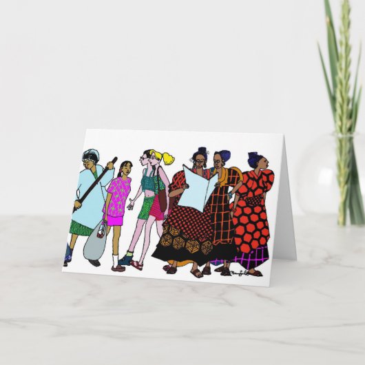 Vrouwen van de wereld - 2 kaart (Voorkant)