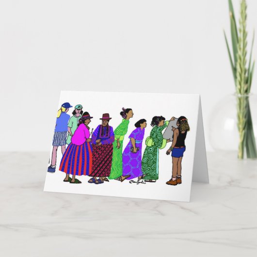 Vrouwen van de Wereld - 4 Kaart (Voorkant)