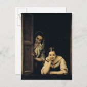 Vrouwen van Galicië bij het Venster, 1670 Briefkaart (Voorkant / Achterkant)