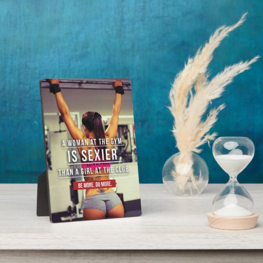 Vrouwen van Gym Workout Motivational Fotoplaat (Zijkant)