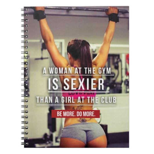 Vrouwen van Gym Workout Motivational Notitieboek (Voorkant)