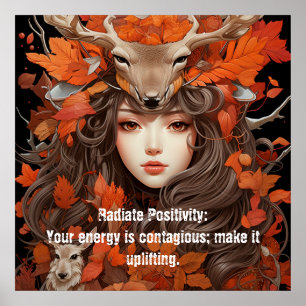 Vrouwen van het bos: Opbeurende Energie Poster