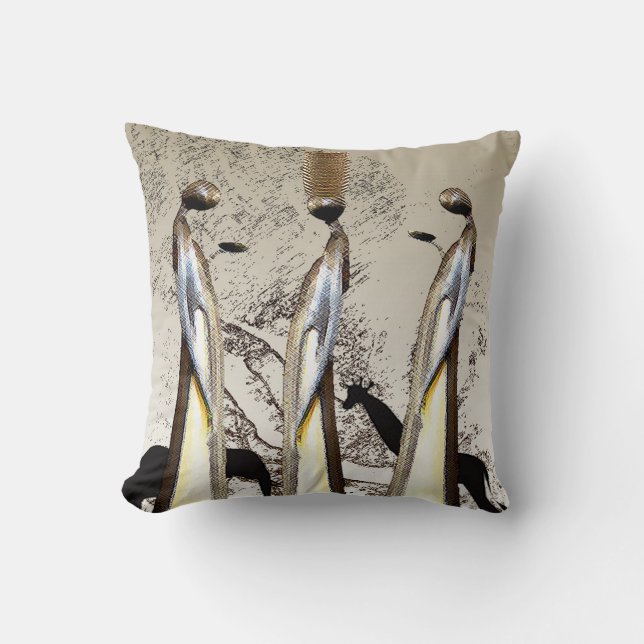 Vrouwen van het Oerwoud Kussen (Voorkant)