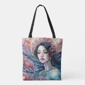 Vrouwen van het zee afbeelding t-shirt tote bag (Achterkant)