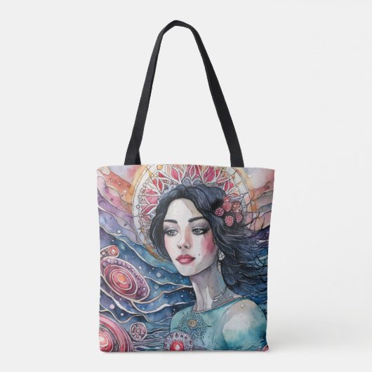 Vrouwen van het zee afbeelding t-shirt tote bag (Achterkant)