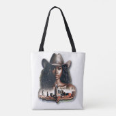 Vrouwen van kleur en Nashville muziek Tote Bag (Achterkant)