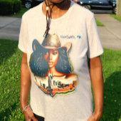 Vrouwen van kleur en Nashville muziek Tri-Blend Shirt