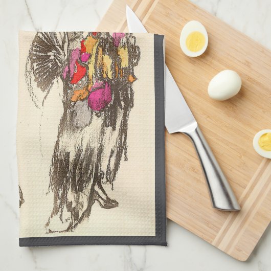  vrouwen van Mode met lentesponnen Theedoek (Quarter Fold)