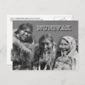 Vrouwen van Nunivak Island, Alaska Briefkaart (Voorkant / Achterkant)