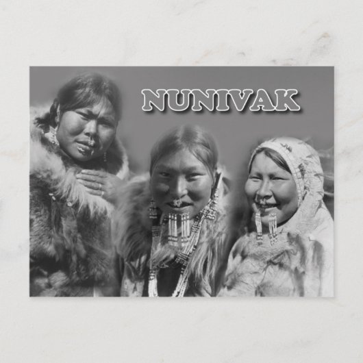 Vrouwen van Nunivak Island, Alaska Briefkaart (Voorkant)